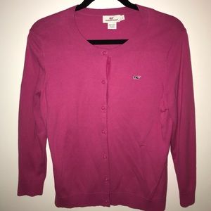 Pink vineyard vines cardigan
